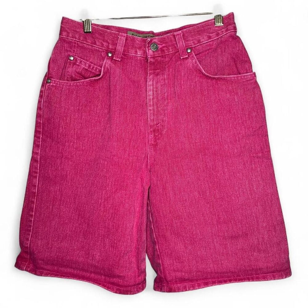 Vtg 90s Levi's Hot Pink Denim Shorts Size 10 Waist 28” Women’s High Waisted